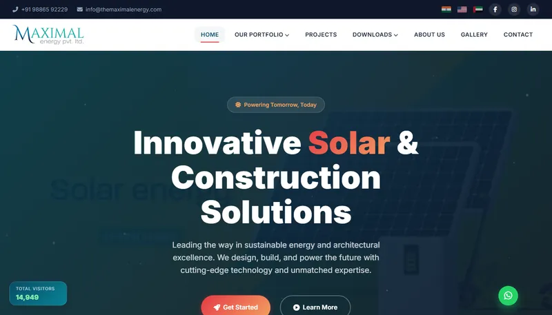 Homepage of the Maximal Energy website