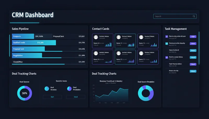 CRM system project preview