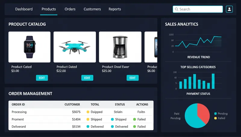 E-commerce platform project preview