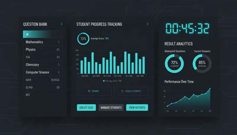Online examination system project preview