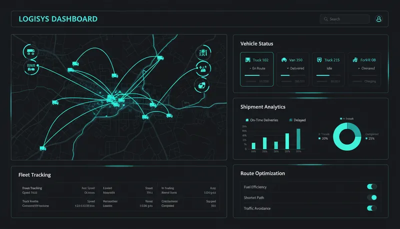 Logistics management system project preview