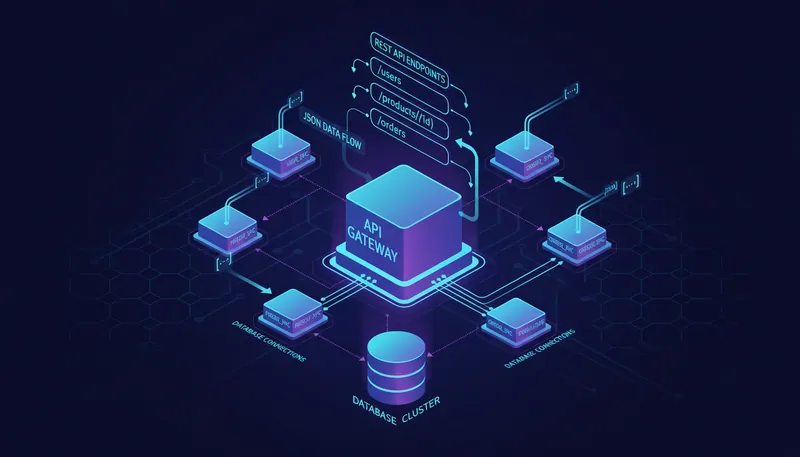 Illustration for backend API development